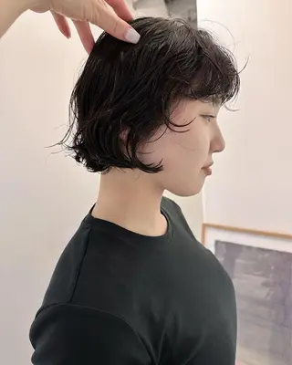 ショート パーマ 宮嶋 蓮のヘアスタイル