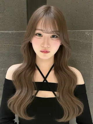 ロング Mimi♡/透明感 /ワンホンレイヤーのヘアスタイル