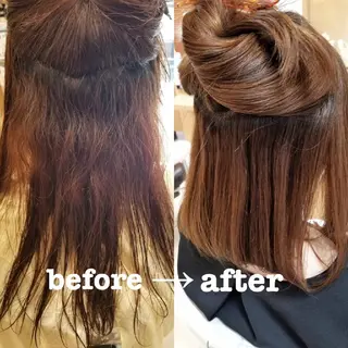 ミディアム パーマ 髪質改善特化美容師 小林和哉のヘアスタイル