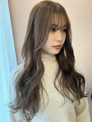 ロング カラー hubhair レイヤー/透明感のヘアスタイル