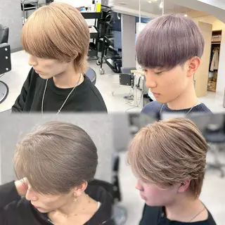 カラー 角戸 嵐のヘアスタイル