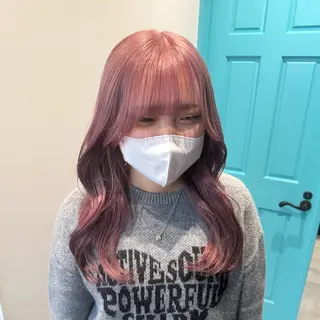 カラー 韓国ヘア AINA🐱のヘアスタイル