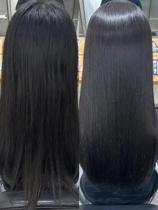 ロング パーマ 渋谷艶カラー¦縮毛 🤍ふうかのヘアスタイル