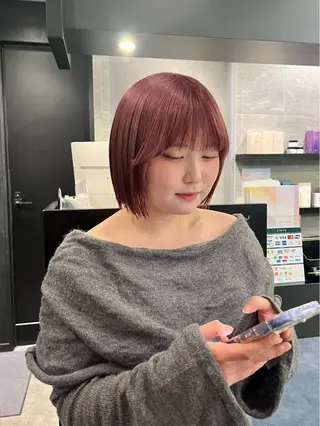 ショート カラー ダブルカラー /レイヤー/まゆのヘアスタイル