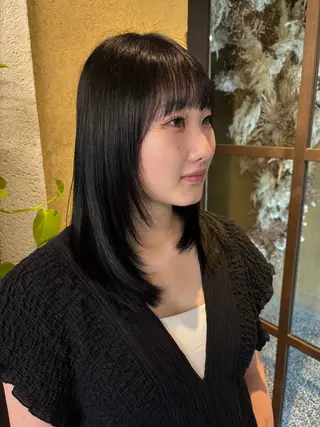セミロング zerohair むらなかあやね🐰ᩚのヘアスタイル