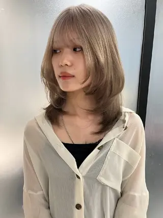 ブリーチ矯正美髪矯正 ✨オオエタクミのヘアスタイル