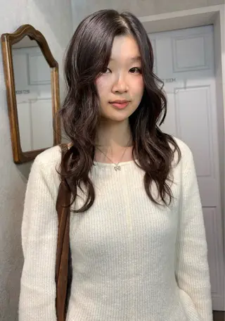 セミロング 透明感モテスタイル 💞SHIORI💞のヘアスタイル