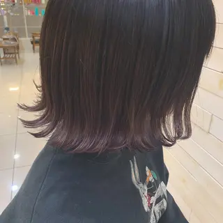 カラー 黒田瀬奈/ボブ まろやかベージュのヘアスタイル