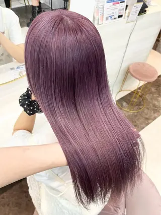 ロング カラー ‪💄心 葉/大宮 /ワンカラー🖤のヘアスタイル
