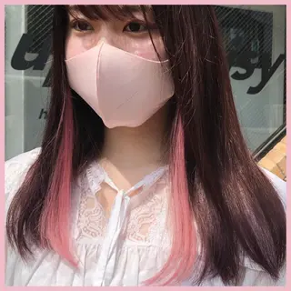 ロング カラー パーマ ヘアアレンジ 八巻 晴香のヘアスタイル