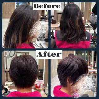 ショート カラー 鈴木かのん/縮毛矯正 /ミニモ限定クーポンのヘアスタイル