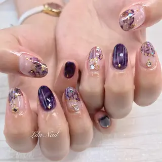 ネイル モチの良さ◉ フィルインネイル♡のネイルデザイン
