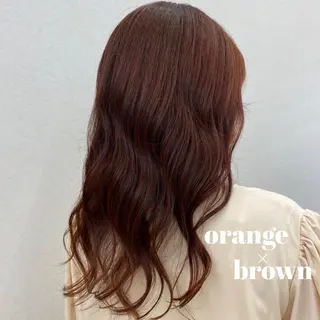ロング カラー ヘアアレンジ CARELLY Rukaのマツエク・マツパデザイン