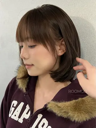 ショート 韓国ボブ/ハッシュ カットKIRAのヘアスタイル