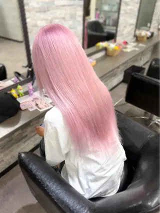 ロング カラー ハイトーンエクステ 🎩カズキ🎩のヘアスタイル