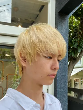 ミディアム カラー メンズ ♤メンズ✖️パーマ♧ 第十 和博のヘアスタイル