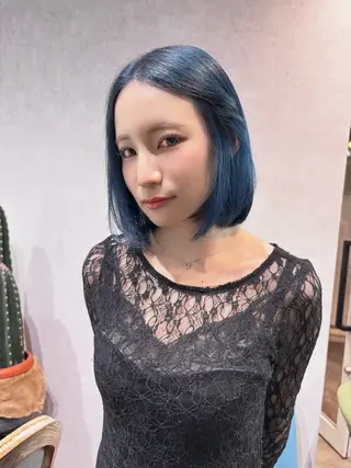 セミロング カラー ヘアアレンジ iona/ハイトーン /ネイルのネイルデザイン