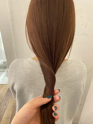 ロング カラー 関 桃萌果のヘアスタイル
