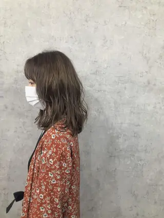 セミロング カラー パーマ ヘアアレンジ メンズ キッズ ネイル マツエク・マツパ エビスザキレン／メン ズ／心斎橋🌳のヘアスタイル