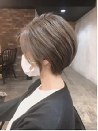 ショート カラー パーマ ヘアアレンジ 【ヘアケア特化型】 newi天王寺のヘアスタイル