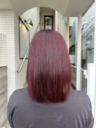 ミディアム カラー reefur マリナのヘアスタイル