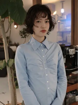 ショート パーマ (h)wim ウィムのヘアスタイル
