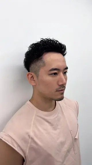 ショート カラー パーマ メンズ 🏆メンズヘア特化 🥇代表りんぺーのヘアスタイル
