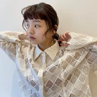 レイヤーカット/ ハイライト　千咲季のヘアスタイル
