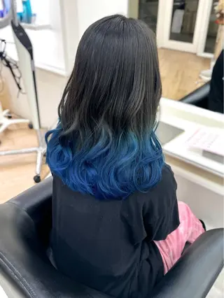 ロング カラー NANO/ ブリーチ×レイヤーのヘアスタイル