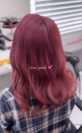 セミロング カラー レイヤー透明感カラー ブリーチ🎀オトハのヘアスタイル
