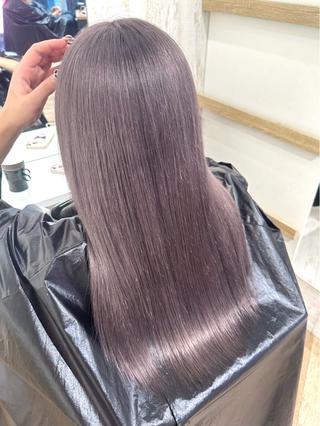 セミロング 💛NOZOMI💛 ハイトーンカラーのヘアスタイル