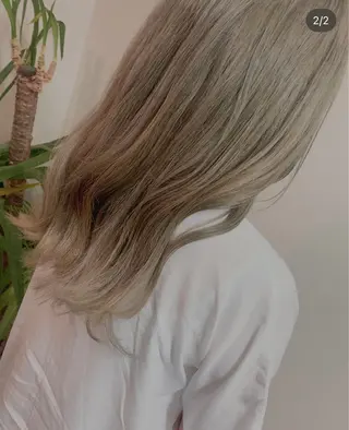 セミロング Mao 🎀bob 赤み撃退🌿艶カラーのヘアスタイル