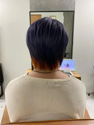 ミディアム カラー メンズ メンズパーマ/縮毛 /店長コハシ◎のヘアスタイル