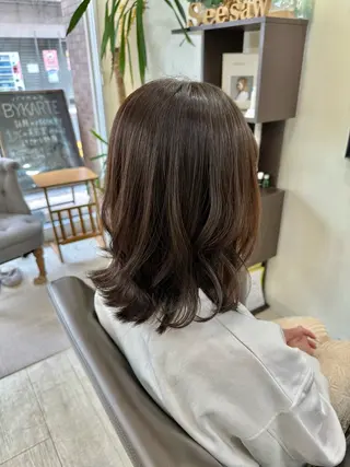 ミディアム メンズハイライト/ 透明感カラー⚡️内山のヘアスタイル
