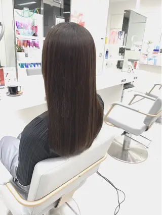 ロング パーマ ブリーチでもできる 縮毛矯正相原慎🌈のヘアスタイル