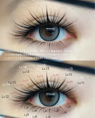 マツエク・マツパ VELISSE EYELASHのマツエク・マツパデザイン