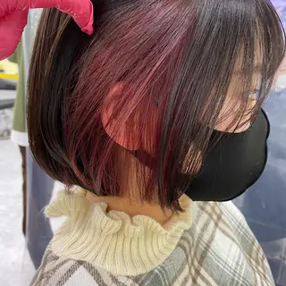 ミディアム カラー ヘアアレンジ mai🍑暖色カラー /レイヤー💖のヘアスタイル