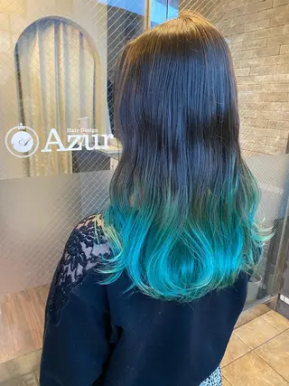 セミロング カラー 美髪 カラーリストのヘアスタイル