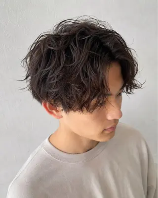 ショート パーマ 久木原 ゆりのヘアスタイル