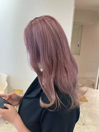 ロング カラー 暖色/ブリーチカラー 🎀 M i k uのヘアスタイル