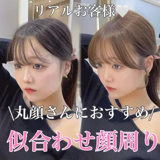 セミロング 顔周り/レイヤー /前髪/TAKUのヘアスタイル