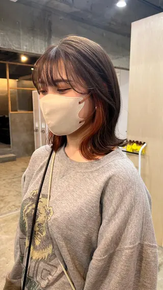 ミディアム freera 希帆 kihoのヘアスタイル