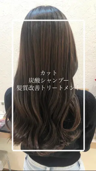 ロング 縮毛矯正/髪質改善/ 艶髪ササキナツミのヘアスタイル