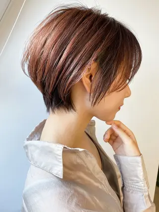 ショート KEITO/髪質改善 ／白髪ぼかしカラーのヘアスタイル