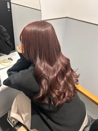 セミロング カラー SHIKI押上 ハラサワアヤカのヘアスタイル