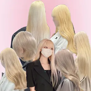 ミディアム 🎗副店長/井上 竜 ブリーチ指名No.1のヘアスタイル