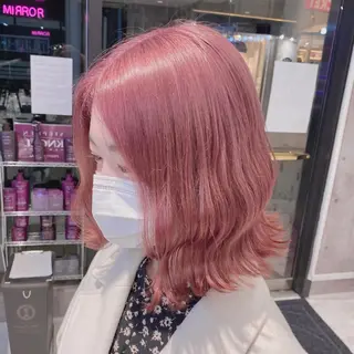 ミディアム カラー ヘアアレンジ メンズ キッズ マツエク・マツパ ブリーチの髪様 MASATOのヘアスタイル
