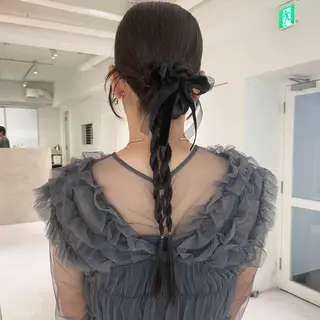 ヘアアレンジ haruko🎀⌇ レイヤーカットのヘアスタイル