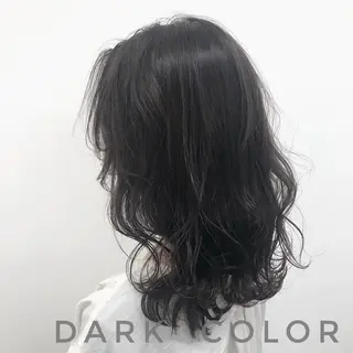 ミディアム カラー YU-KA ✂︎Rico.のヘアスタイル