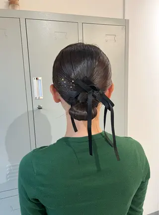 ヘアアレンジ 🎀韓国レイヤー/ 🫧透明感カラーのヘアスタイル